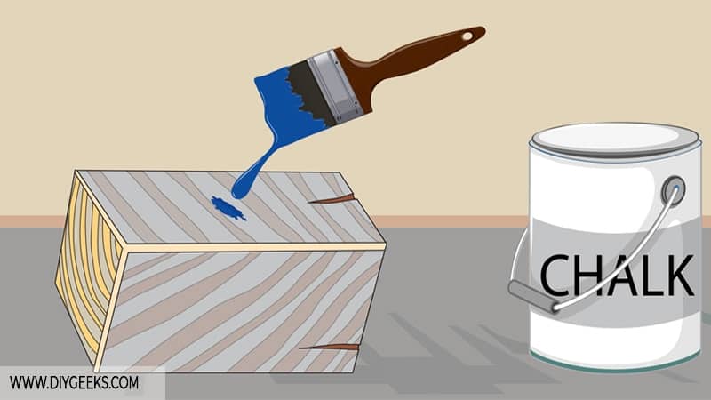 After you have cleaned the chalk paint, it's time to apply the paint.