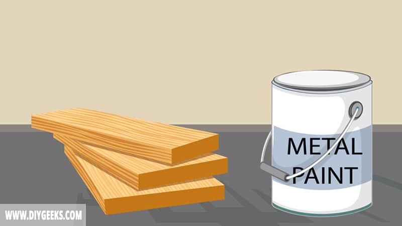 You have some left metal paint and you are planning to paint a wooden surface. So, you must be wondering-- can you use metal paint on wood? Yes, but you have to prep the wooden surface first.