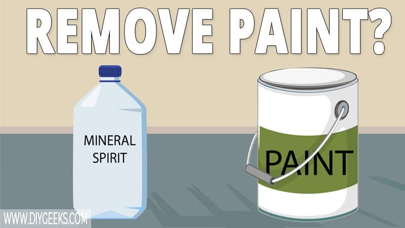 Can mineral spirits remove paint? Yes, mineral spirits can remove paint from wood, metal, or any other surface. Except for paint, mineral spirits can also remove stains.