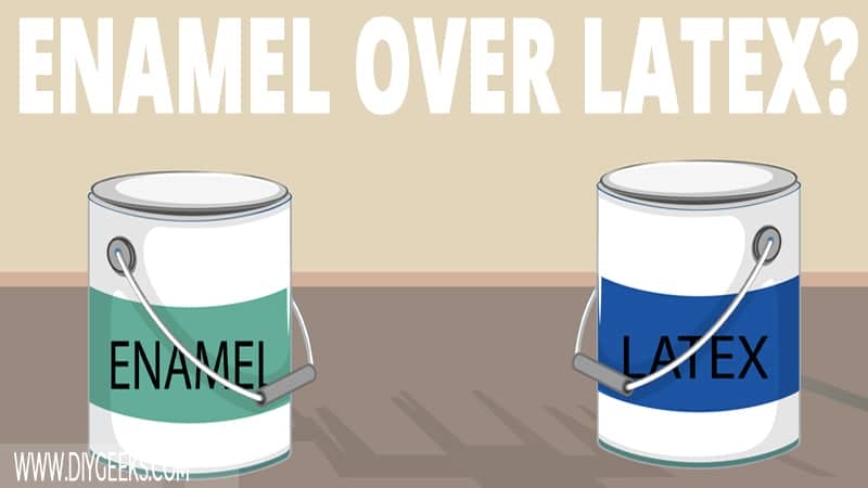 Enamel and latex are both durable paints. So, can you apply enamel paint over latex paint? Yes, you can. But, you have to sand the latex paint first before applying enamel.