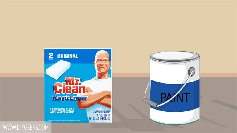 You can use a lot of products to remove paint. But, can you use magic eraser to remove paint? Yes, you can, but only if the paint is still wet. 