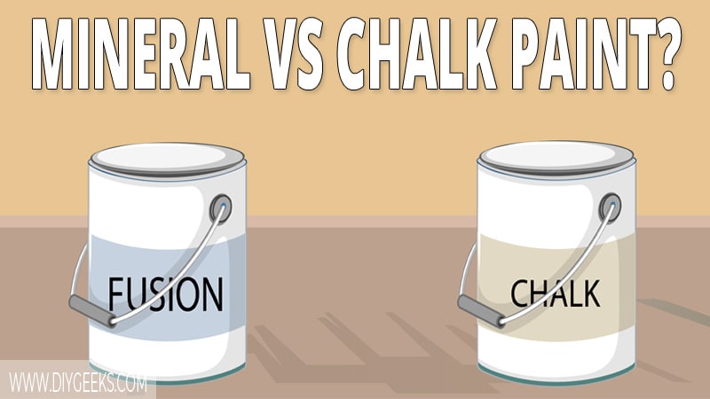 Most people don't know that chalk paint and fusion mineral paint are two different paints. So, what's the difference between chalk paint vs fusion mineral paint? We explained it all.