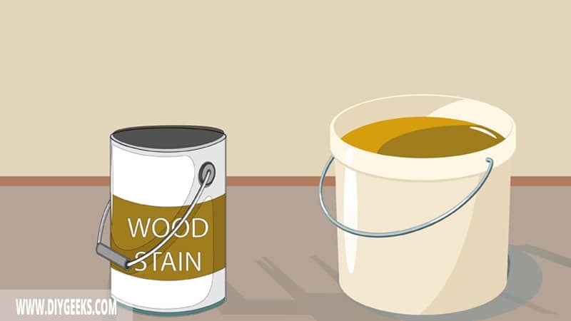 Pour Out The Wood Stain