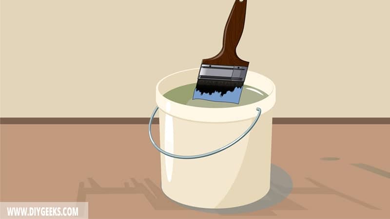 Soak and Swirl The Brush In The Bucket