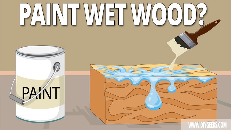 Painting wood is easy. But, can you paint wet wood? Yes, you can paint wet wood, but you need to dry it as much as you can before you apply paint.