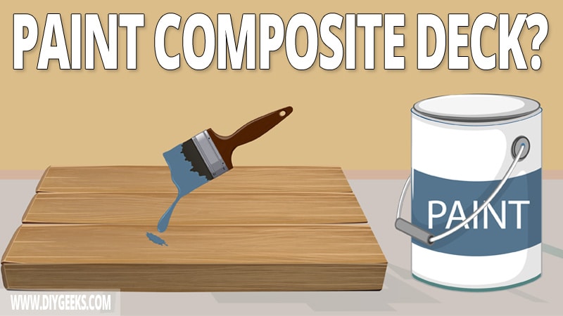Painting wood deck is easy. But, can you paint composite deck or trex? You can but you have to prep the surface first.