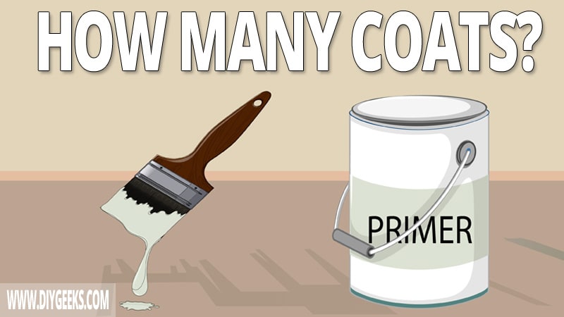 Most of the time you have to apply primer before paint. But, how many coats of primer do you need? We explained it all.