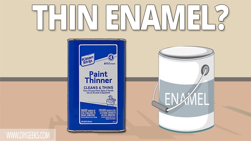 Knowing how to thin enamel paint is important if you want to apply thin layers.