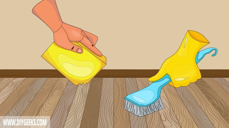 Clean and Degrease The Hardwood Floor