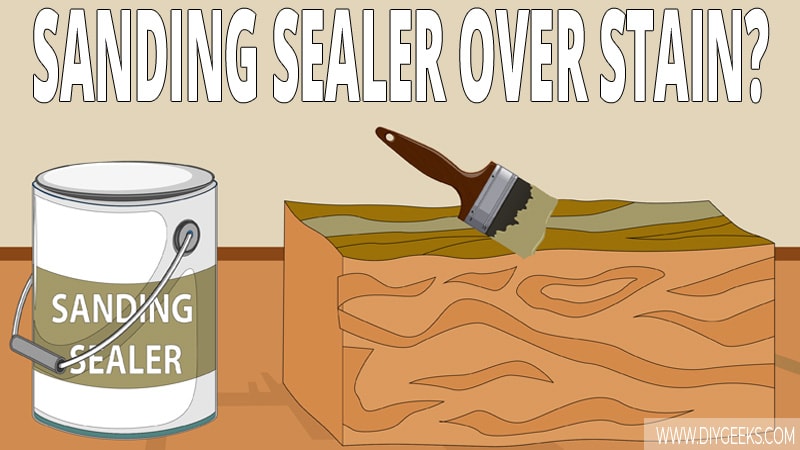 Can you use sanding sealer over stain? You can, but you need to ensure that you apply a topcoat over sanding sealer after. Sanding sealer shouldn't be the last coat.