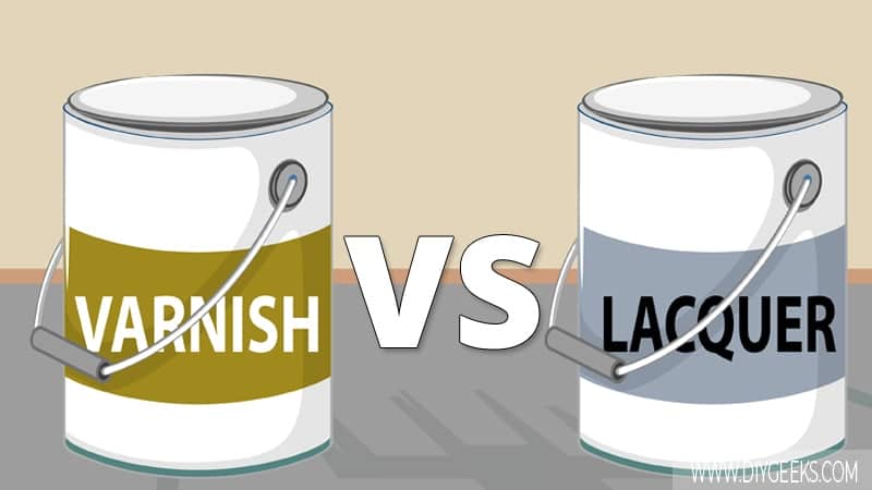 Is there any difference between varnish vs lacquer? Lacquer is a thin coat that is mostly used over bare wood and it's very hard to be painted over. While varnish is mostly used over paint to protect the wood.