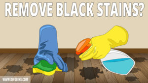 Here are 7 steps on how to remove black stains from wood floors. The process is easy and you can use household products such as baking soda or vinegar to remove black stains.