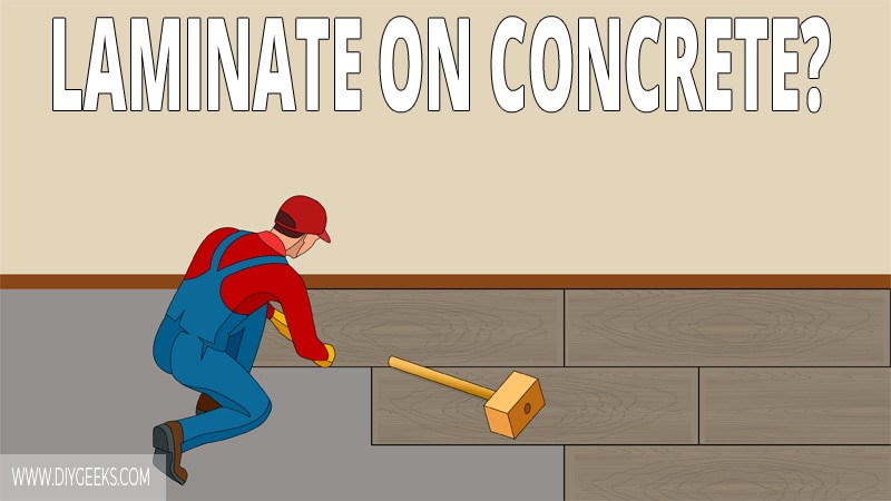 You can install a laminate flooring over most surfaces, including concrete. Here are 5 steps on how to install laminate flooring over concrete. The concrete should be flat and clean, and you should use underlayment.