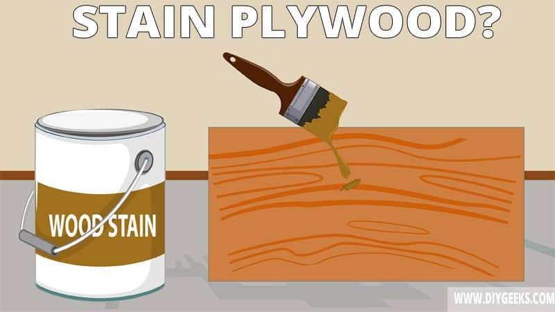 You can stain most types of wood, but can you stain plywood? You can stain plywood as long as you prep it correctly before staining to avoid over-absorbing.