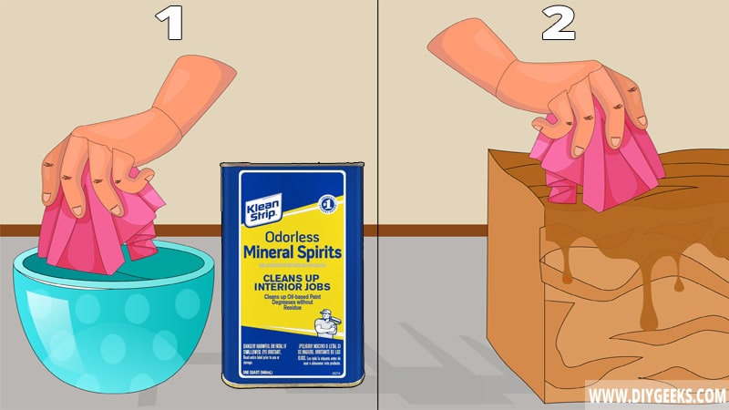 Use Mineral Spirits To Dissolve And Wipe Off The Excess Danish Oil