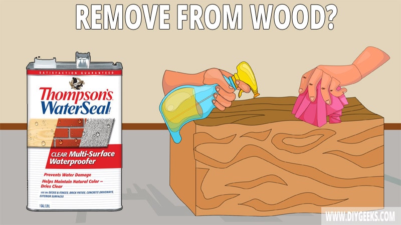 It's hard to remove the water sealer without removing the paint underneath. However, it's doable. Here's how to remove Thompson's water seal from wood. You can use acetone and a hairdryer, you can sand it off, or use a paint stripper.