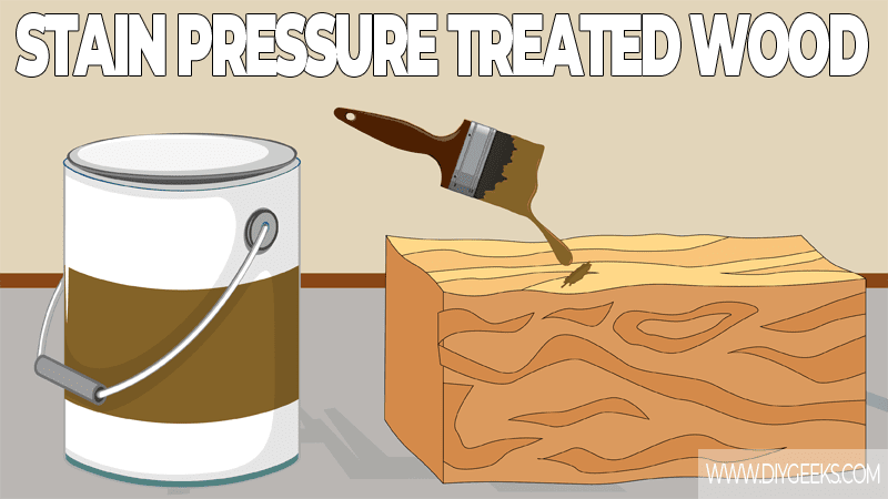 can you stain pressure-treated wood